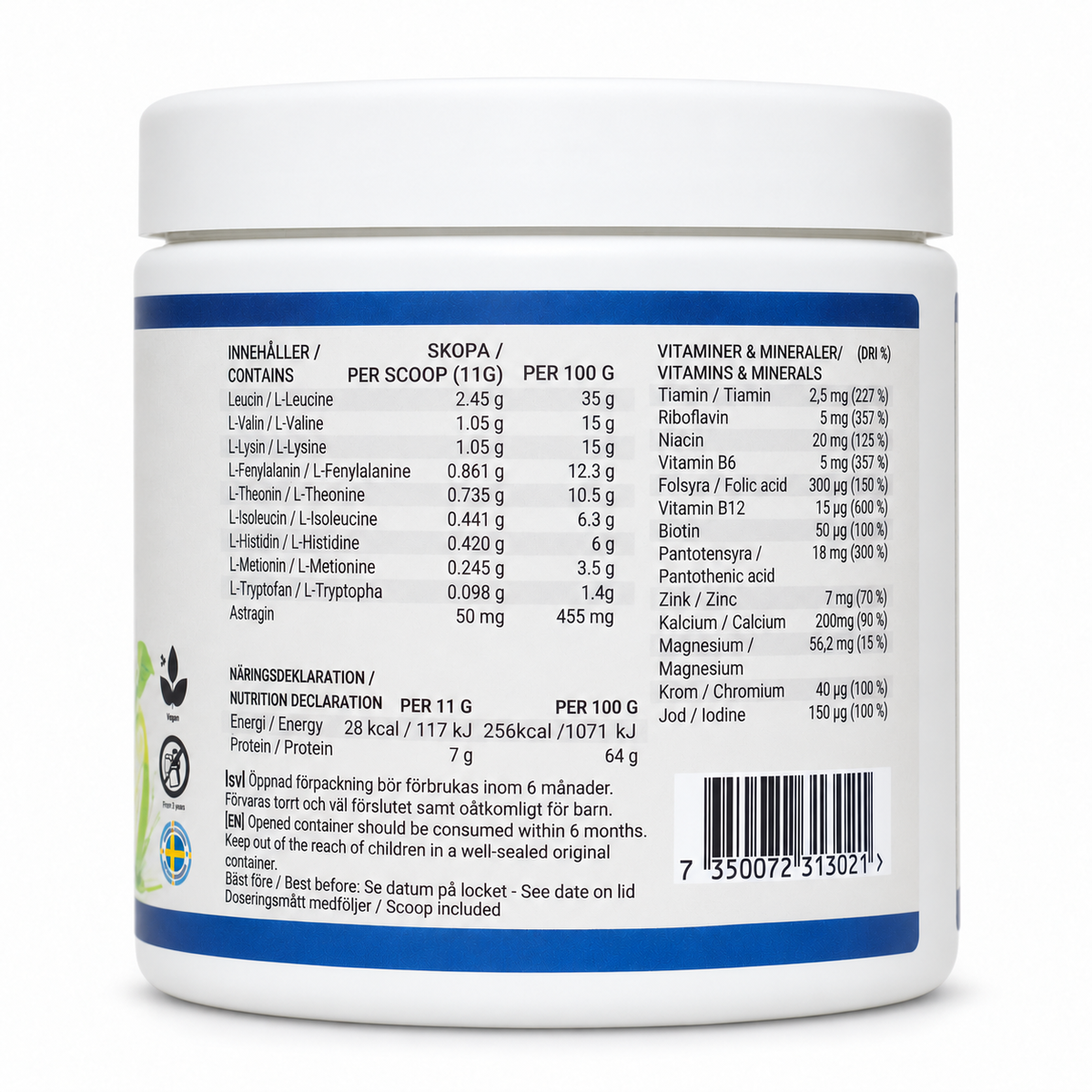 Swedish Powerfactory EAA+ Granny Apple Surge 330 g, baksida